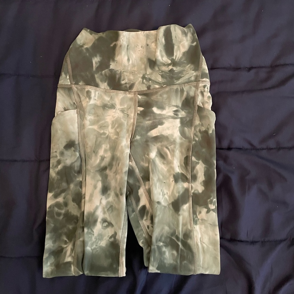 lululemon align 25” green diamond dye